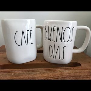 Rae Dunn Spanish mug set